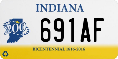 IN license plate 691AF