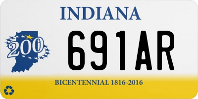 IN license plate 691AR