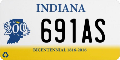 IN license plate 691AS