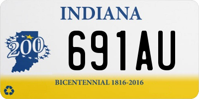 IN license plate 691AU