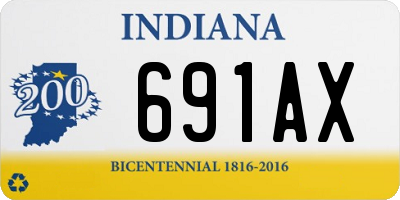 IN license plate 691AX