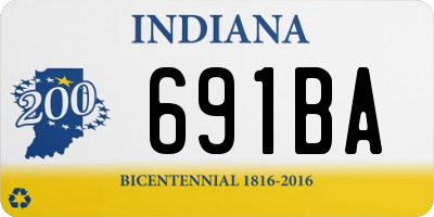 IN license plate 691BA