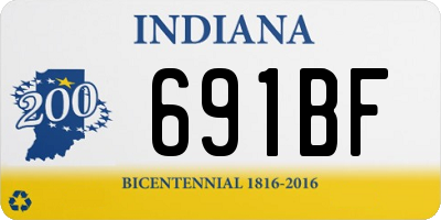 IN license plate 691BF