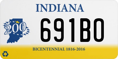 IN license plate 691BO