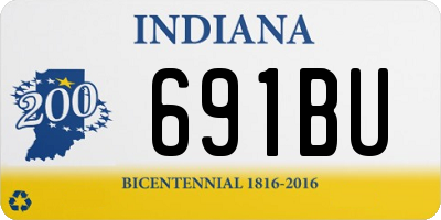 IN license plate 691BU