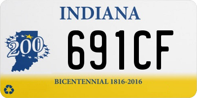 IN license plate 691CF
