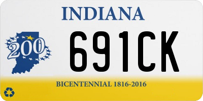 IN license plate 691CK