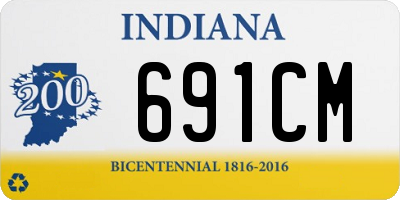 IN license plate 691CM