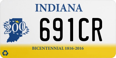 IN license plate 691CR