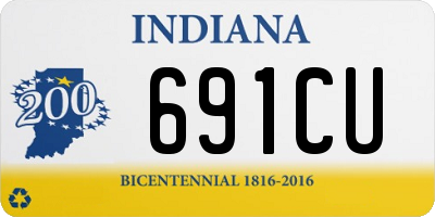 IN license plate 691CU