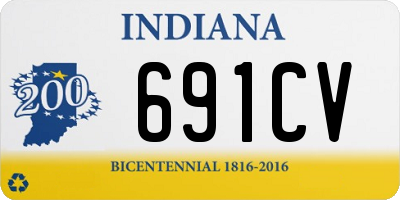 IN license plate 691CV