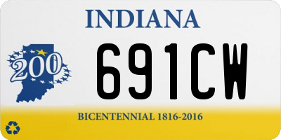 IN license plate 691CW