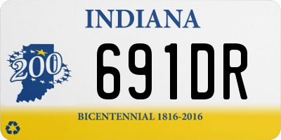 IN license plate 691DR