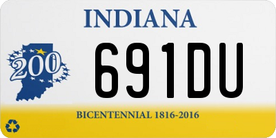 IN license plate 691DU