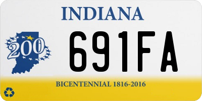 IN license plate 691FA