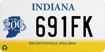 IN license plate 691FK