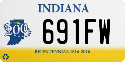 IN license plate 691FW