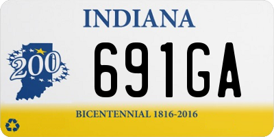IN license plate 691GA