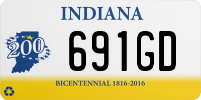 IN license plate 691GD