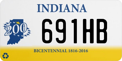 IN license plate 691HB