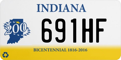 IN license plate 691HF