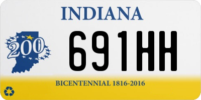 IN license plate 691HH