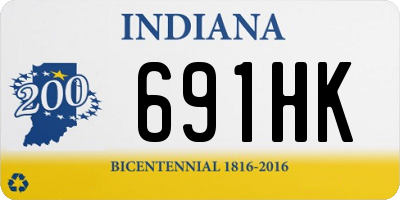 IN license plate 691HK