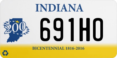 IN license plate 691HO