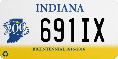 IN license plate 691IX