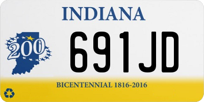 IN license plate 691JD