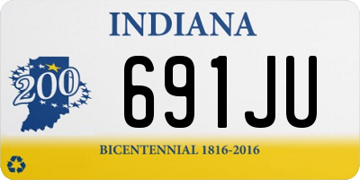 IN license plate 691JU