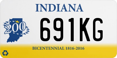 IN license plate 691KG