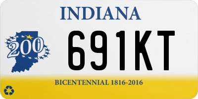 IN license plate 691KT