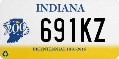 IN license plate 691KZ