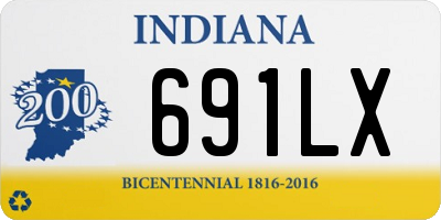 IN license plate 691LX