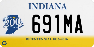 IN license plate 691MA