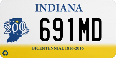 IN license plate 691MD