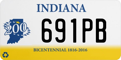 IN license plate 691PB
