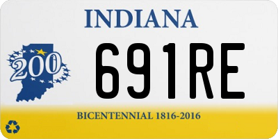 IN license plate 691RE