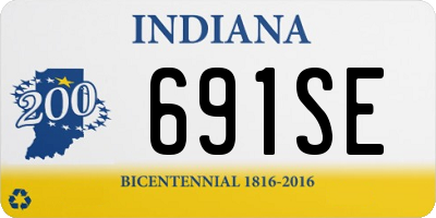 IN license plate 691SE