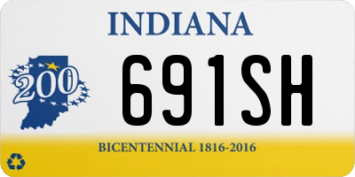 IN license plate 691SH