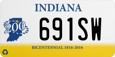 IN license plate 691SW