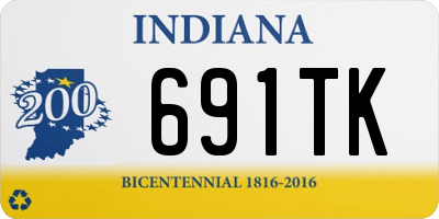 IN license plate 691TK