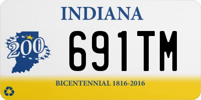 IN license plate 691TM