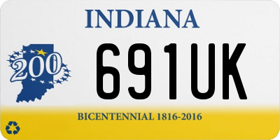 IN license plate 691UK