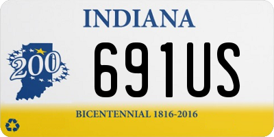 IN license plate 691US