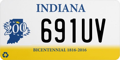 IN license plate 691UV