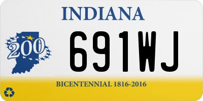 IN license plate 691WJ