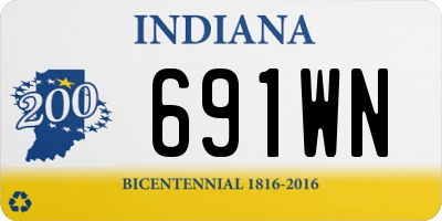 IN license plate 691WN