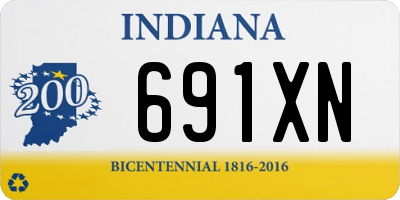 IN license plate 691XN